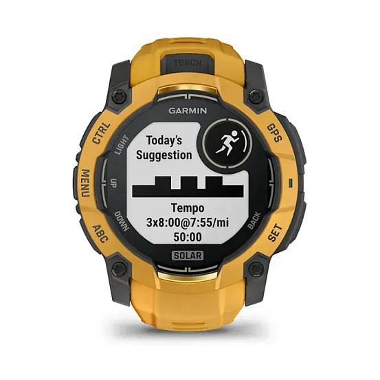 Orë e mençur Garmin Instinct 3 Solar, 50mm, GPS, Karikim Solar, 10 ATM – Portokalli/Hiri - 16