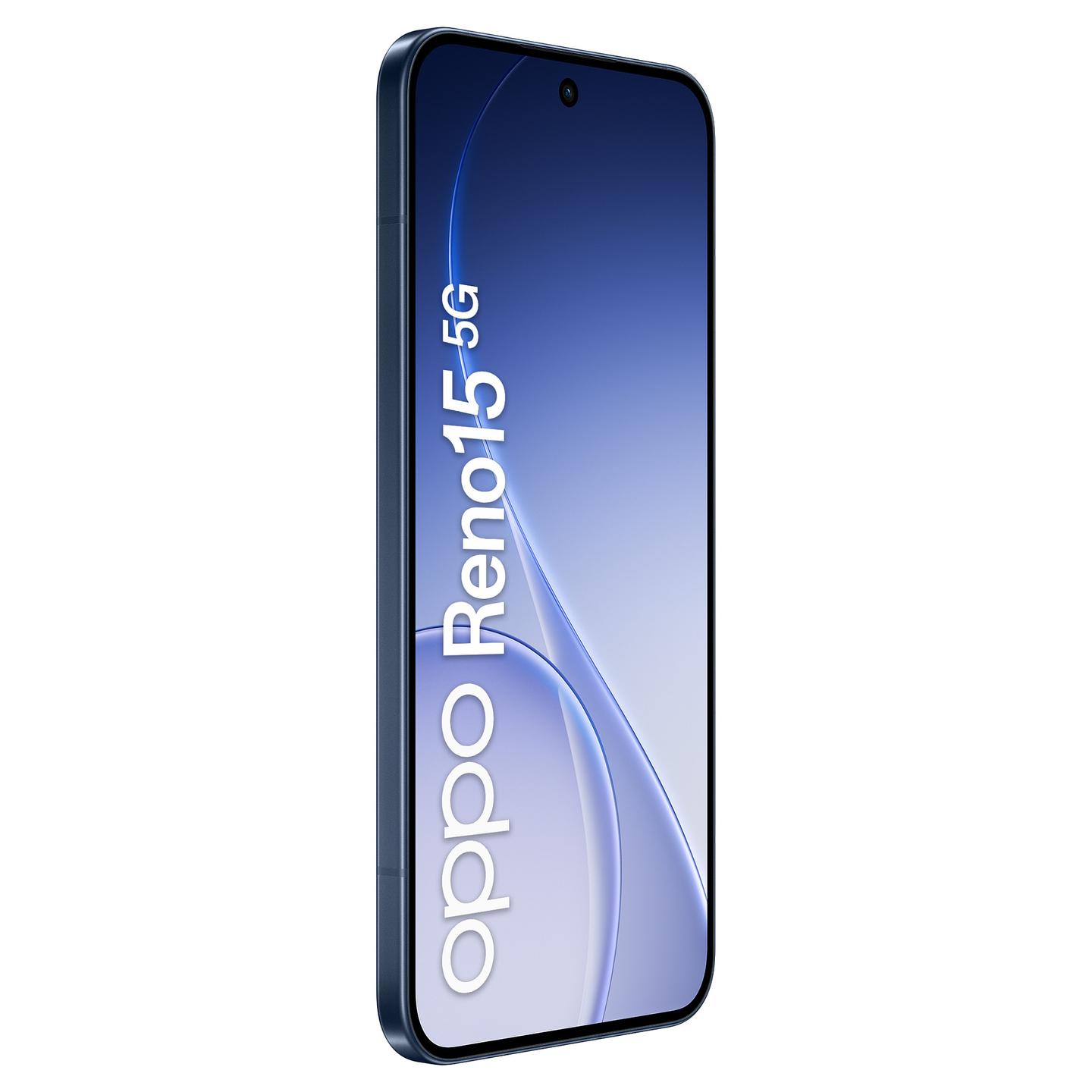 Telefon OPPO Reno15 5G, 6.59", AMOLED, 120Hz, 8GB, 512GB, Snapdragon 7 Gen 4, Dual SIM, 5G - Blu - 6