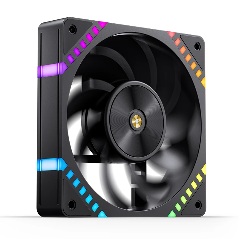 Ftohës për Kasë Jonsbo HF2-120BR / 120mm / 800-2200 RPM / ARGB / PWM / Reverse – Zezë - 2