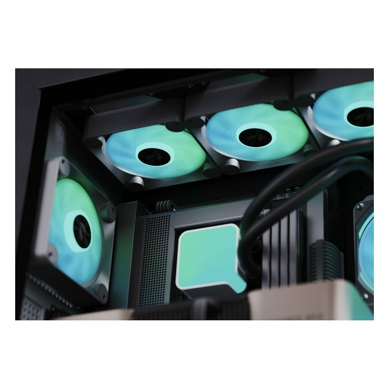 Kasë PC APNX C1 / Midi Tower / ATX / 3x 140mm + 1x 120mm Fan / Tempered Glass - Bardhë - 4