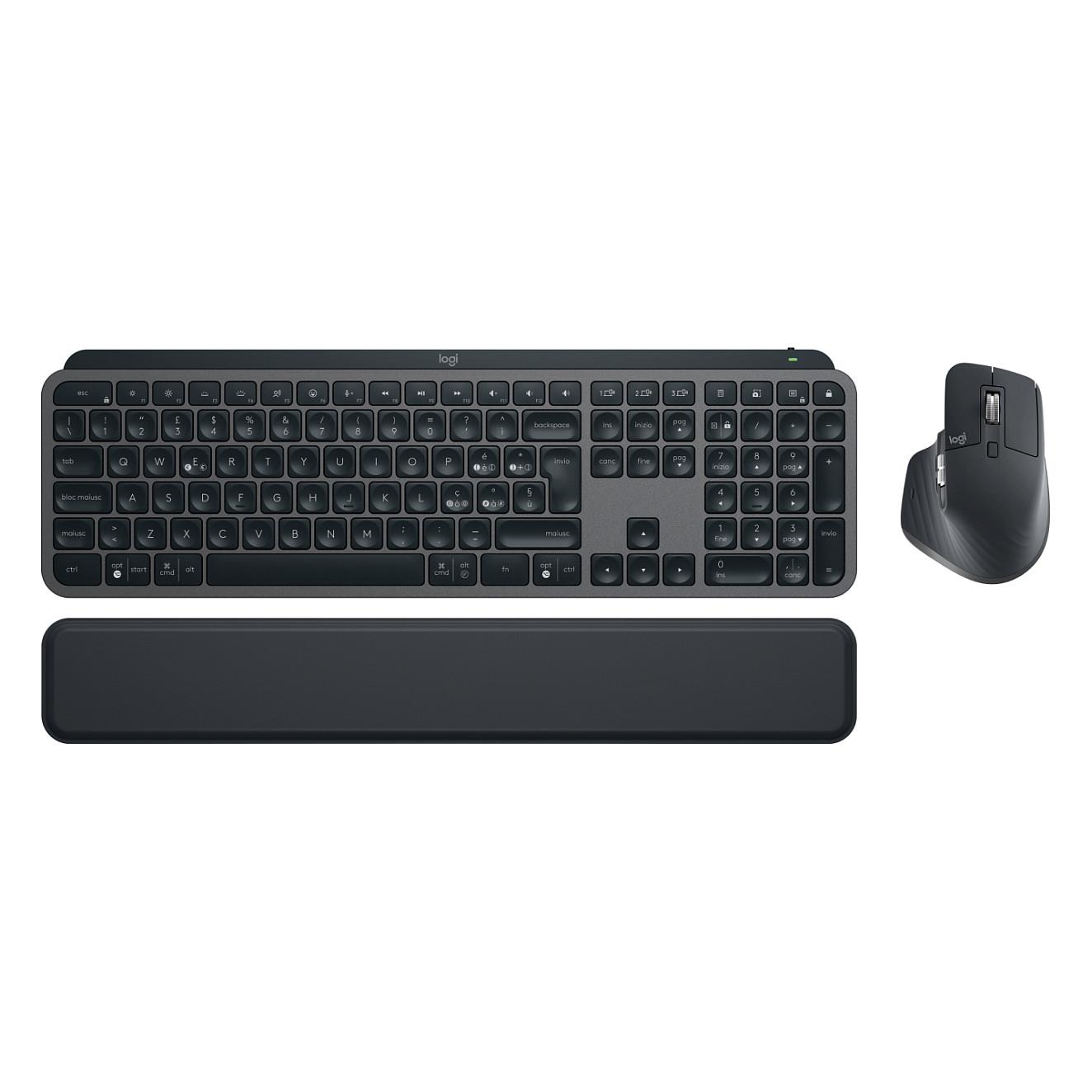 Combo (Tastierë & Maus) Logitech MX Keys S Combo, Wireless, Scissor, Full Size, MX Master 3S, 8000DPI, 7 Butona, Bluetooth, Logi Bolt - Grafit - 4