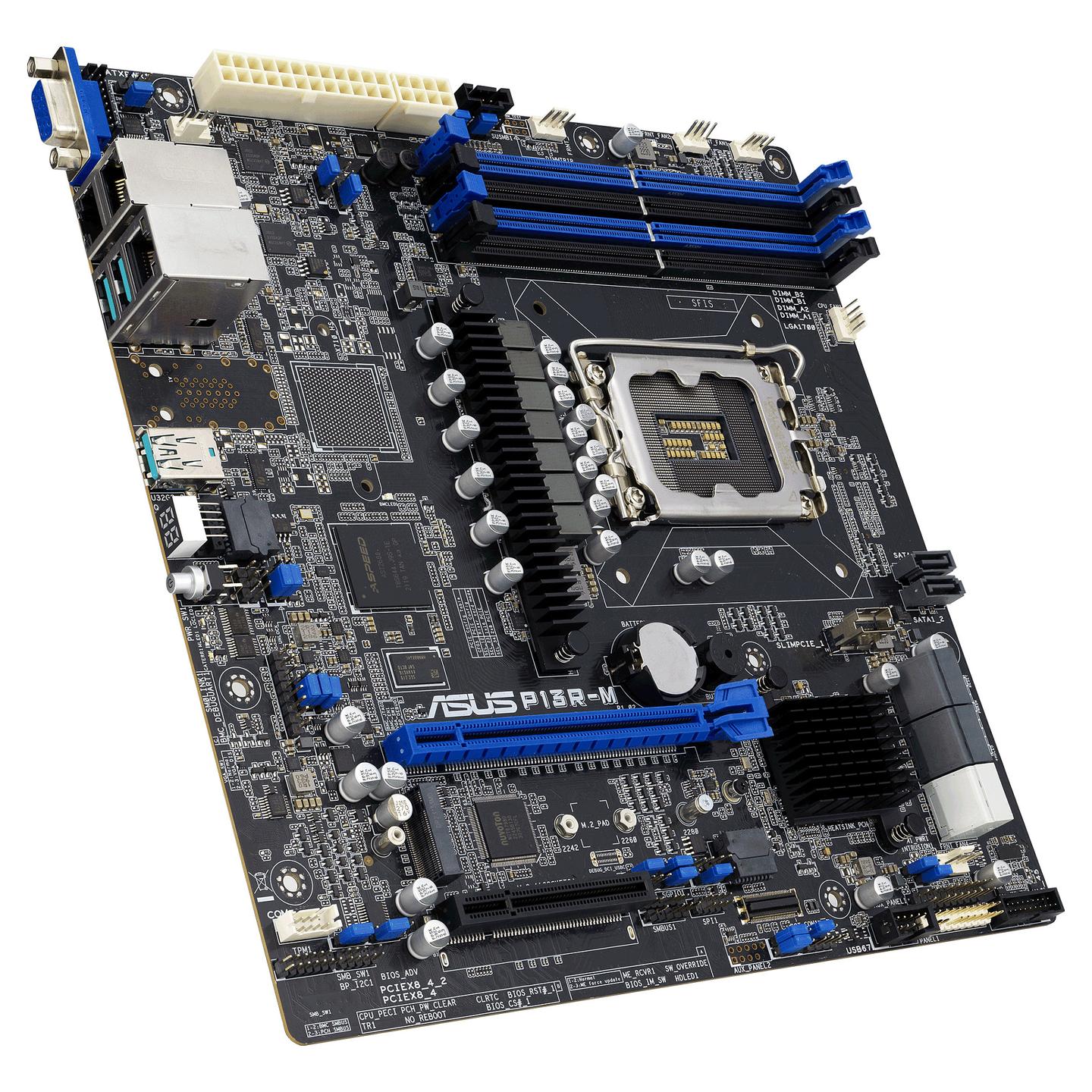 Pllakë Amë ASUS P13R-M / Intel LGA1700 / DDR5 / Micro-ATX / 1GbE LAN - 2