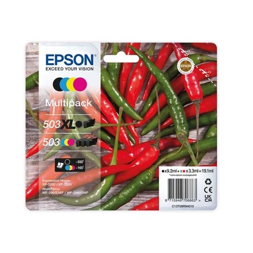 INK Epson 503XL / C13T09R94010 / 550 faqe Zezë + 165 faqe Ngjyra – Shumëngjyrësh - 2