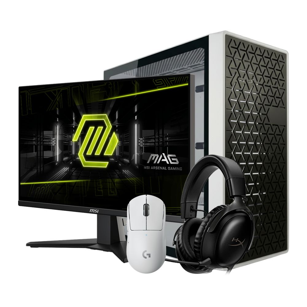 FRIDAY SERIES 5 / Core i7 14700KF / 32GB DDR4 / 500GB / RTX 5060 8GB + MSI MAG 255XF, 24.5" Full HD IPS AG 300Hz + G Pro Superlight + Hyper X Cloud Ill