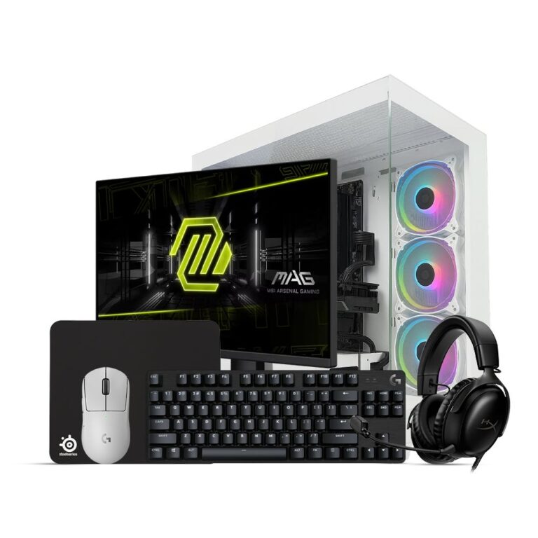 Bundle Gaming FALL SERIES 21 / Core i5 14600KF / 32GB DDR5 / 1TB / RTX 5060 Ti 8GB + MSI MAG 255XF, 24.5" Full HD IPS 300Hz + G Pro X SUPERLIGHT + G413 TKL SE + HYPERX CLOUD 3 + MausPad