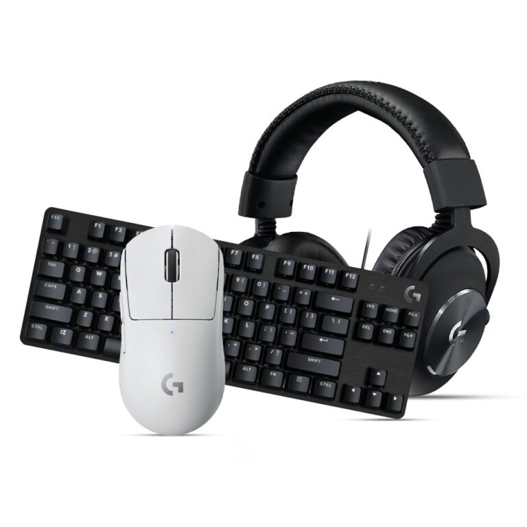 Maus Gaming Logitech PRO X SUPERLIGHT Wireless optical 5 buttons 2.4 GHz USB + Tastier Gaming Logitech G413 TKL SE Black  + Kufje Gaming Logitech G Pro X