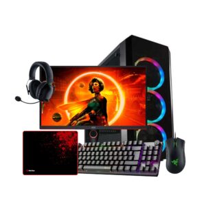 SUMMER BUNDLE 9 / Core i5 14400F / 16GB DDR4 / 512GB / RTX 5050 8GB + 25 AOC 25G3ZM/BK 240Hz + DeathAdder Essentia + MK008PRO + P110 + Shark V2 X