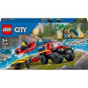LEGO City Fire Rescue SUV with Rescue Boat 60412