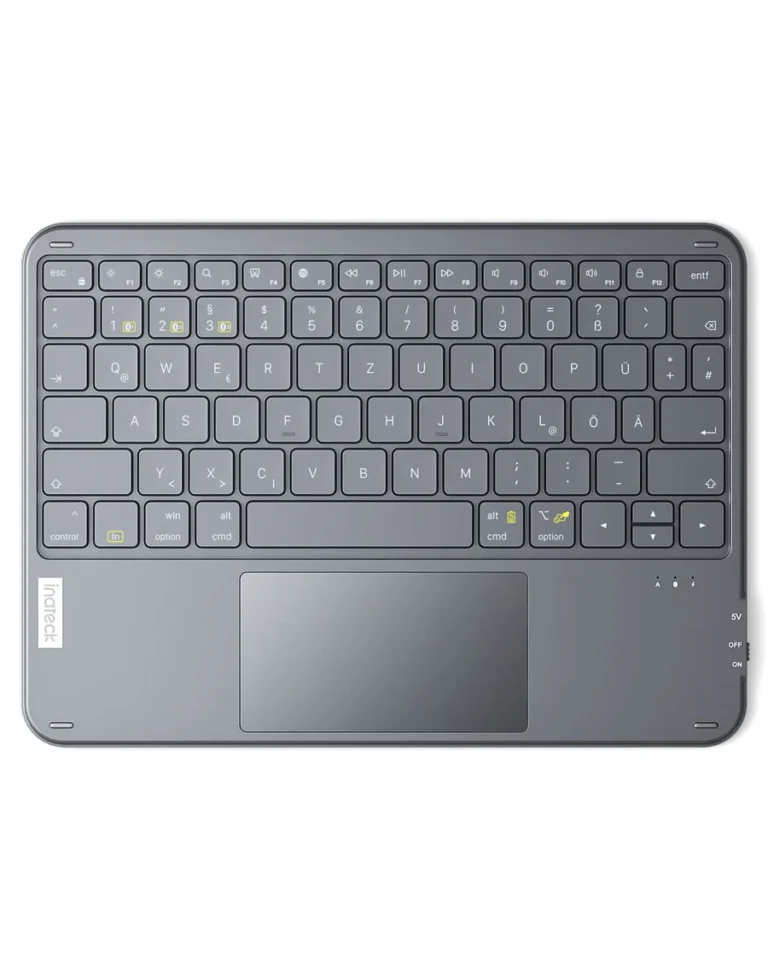 Aksesorë për tablet inateck KB01105 QWERTZ Keyboard for iPad / Tablet / Windows / Laptop / PC - Gri