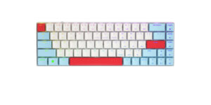 Tastierë Pa kabllo CHERRY MX-LP 2.1 Compact Wireless Keyboard / DE Layout – Bardhë