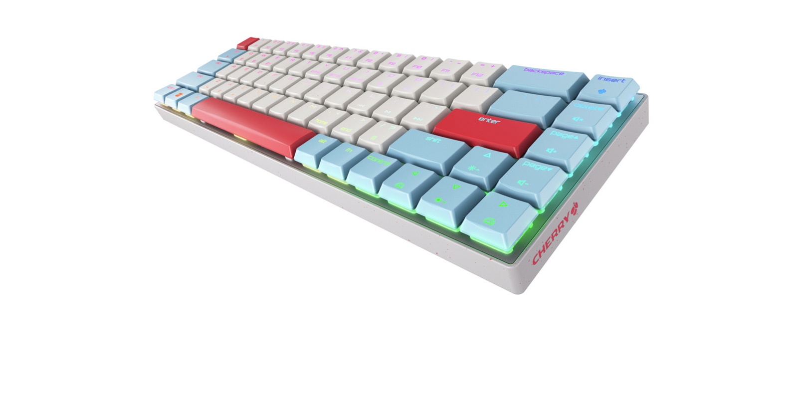 Tastierë Pa kabllo CHERRY MX-LP 2.1 Compact Wireless Keyboard / DE Layout – Bardhë - Figura 2