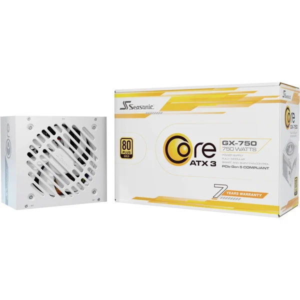 Furnizues Energjie 750W Seasonic Core GX-750-V2-E bardhë cable management
