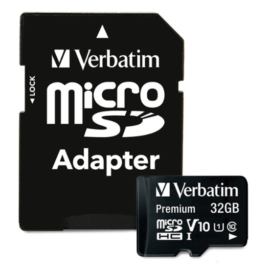 Kartë Memorie SD Verbatim Micro SDHC / 32GB / Class 10 / Me adapter