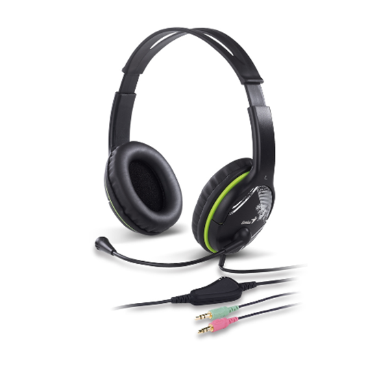 Kufje me kabllo Genius / Stereo / Me mikrofon rrotullues - Zezë