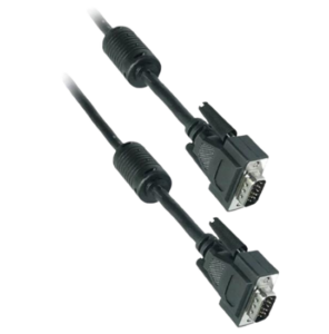 Kabllo VGA LogiLink 2x Male 1.8m – Zezë 4