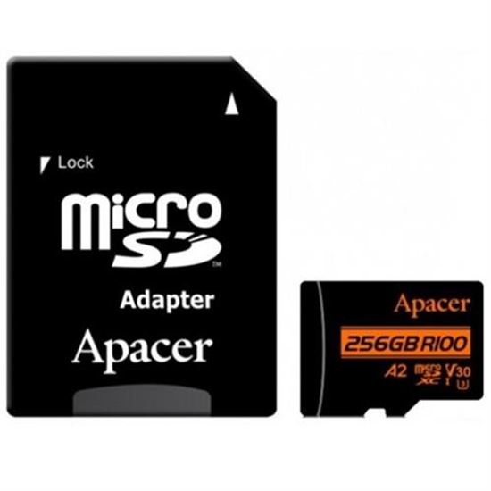 Kartë Memorie SD Apacer Micro SDXC / 256GB / UHS‑I U3 / V30 / A2 / deri në 100/80 MB/s