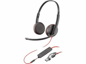 Kufje me kabllo HP Poly Blackwire 3225 / Stereo / USB‑C + 3.5 mm - Zezë