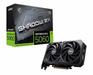 Kartelë Grafike Nvidia MSI GeForce RTX 5060 8B Shadow 2x OC BULK / 8GB GDDR7 / Gen 5 - e zezë