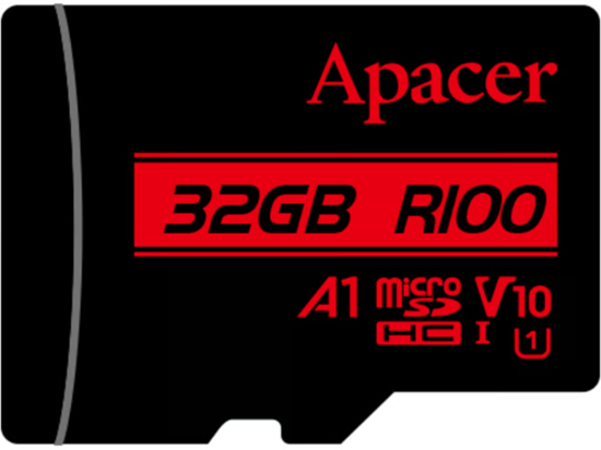 Kartë Memorie SD Apacer Micro SDHC / 32GB / UHS‑I U1 / Class 10 / V10 / A1 / R100