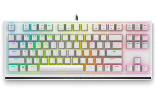 Tastierë Gaming me kabllo DELL Alienware AW420K Tenkeyless - Bardhë