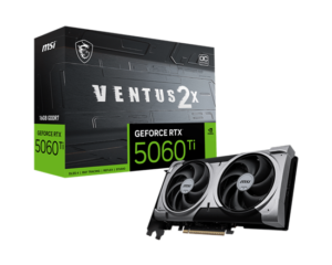 Kartelë Grafike MSI RTX 5060 Ti VENTUS 2X OC PLUS, 16GB GDDR7 - e zezë