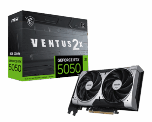 Kartelë Grafike Nvidia MSI GeForce RTX 5050 VENTUS 2X OC, 8GB GDDR6, PCI Express Gen 4