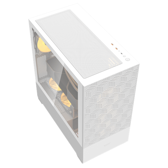 Kasë Darkflash DF5000 / Mid‑Tower / No Fans – Bardhë - Figura 2