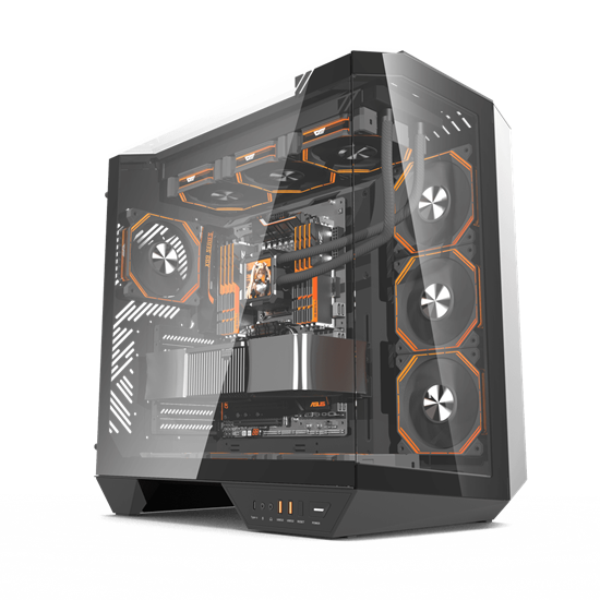 Kasë kompjuteri Darkflash DY470 Mid-Tower me 4x120mm ARGB Fan - Zezë