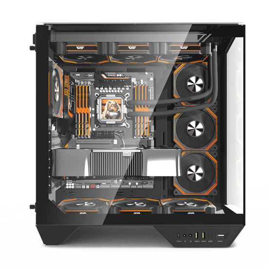 Kasë kompjuteri Darkflash DY470 Mid-Tower me 4x120mm ARGB Fan - Zezë - Figura 2