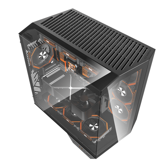 Kasë kompjuteri Darkflash DY470 Mid-Tower me 4x120mm ARGB Fan - Zezë - Figura 3