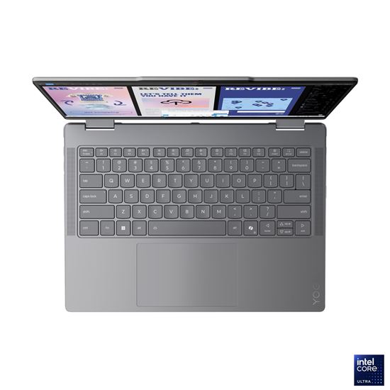 Laptop Lenovo NB Yoga 7 2in1 14ILL10 / Ultra7 258V / 32GB LPDDR5x / 1TB / 14' 2.8K WQXGA+ OLED 10-point Multi touch / Intel Arc Graphics 140V - Luna Grey - Figura 4