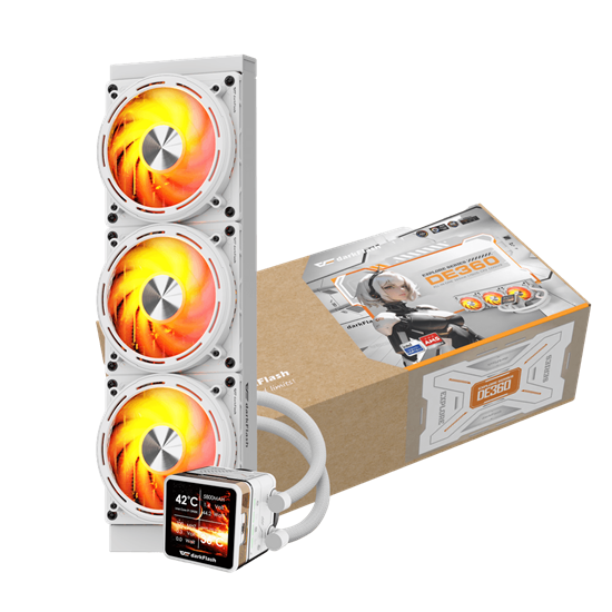Ftohës për Procesor me Ujë Darkflash DE360 AIO 360mm - Bardhë - Figura 5