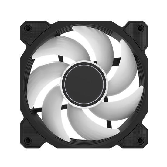 Set Ventilatorësh Darkflash DR08 3-in-1 / 120mm ARGB - Zezë - Figura 5