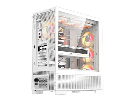 Kasë Darkflash Air Nova / mATX / 3x120mm ARGB Fans – Bardhë - Figura 3