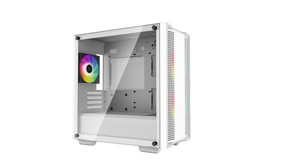 Kasë kompjuteri DeepCool CC360 ARGB Mid-Tower M-ATX/Mini-ITX / 3x120mm ARGB Fan të instaluar- Bardhë - Figura 2