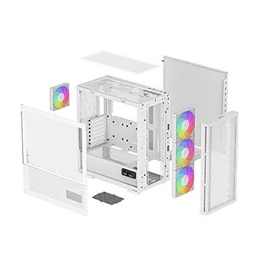 Kasë kompjuteri DeepCool CH560 Mid-Tower me 4x120mm ARGB Fan - Bardhë - Figura 9