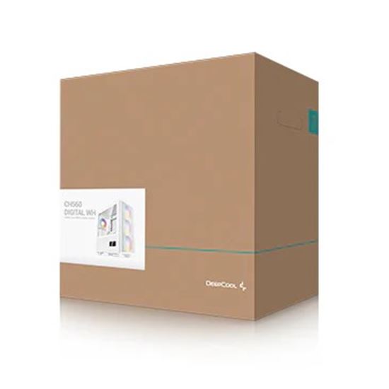 Kasë kompjuteri DeepCool CH560 Mid-Tower me 4x120mm ARGB Fan - Bardhë - Figura 10