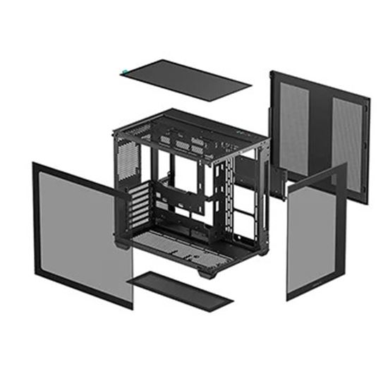 Kasë kompjuteri DeepCool CG530 Mid-Tower me 4x120mm ARGB Fan - Zezë - Figura 9