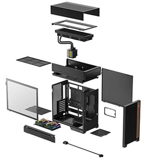 Kasë kompjuteri DeepCool CL6600 Full-Tower - Zezë - Figura 9