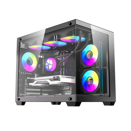 Kasë Darkflash B275 PRO / Mid‑Tower / ATX / Tempered – Zezë