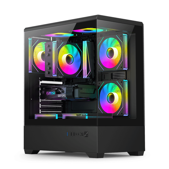 Kasë Darkflash C365 / Mid‑Tower / ATX Support – Zezë