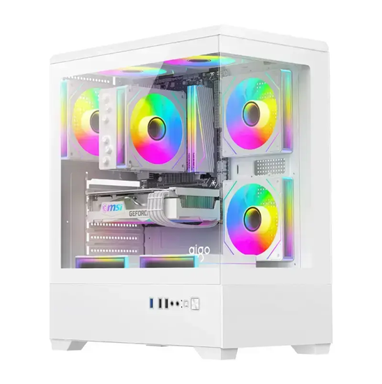 Kasë Darkflash C365 / Mid‑Tower / ATX Support – Bardhë