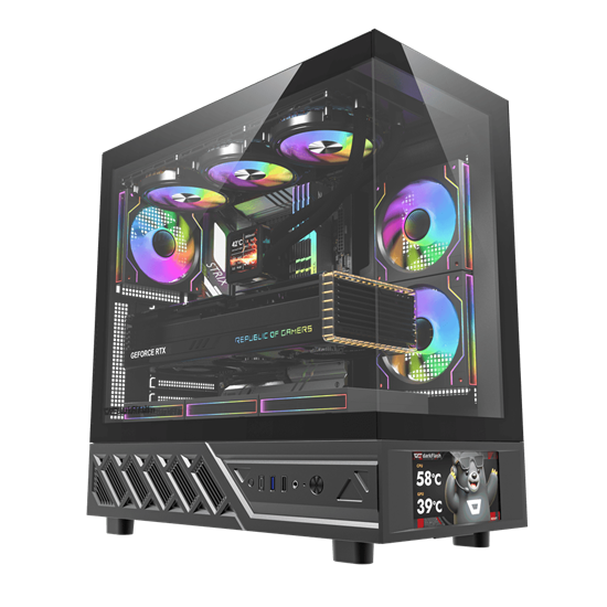 Kasë Darkflash DS950V / Full‑Tower / E‑ATX Support – Zezë