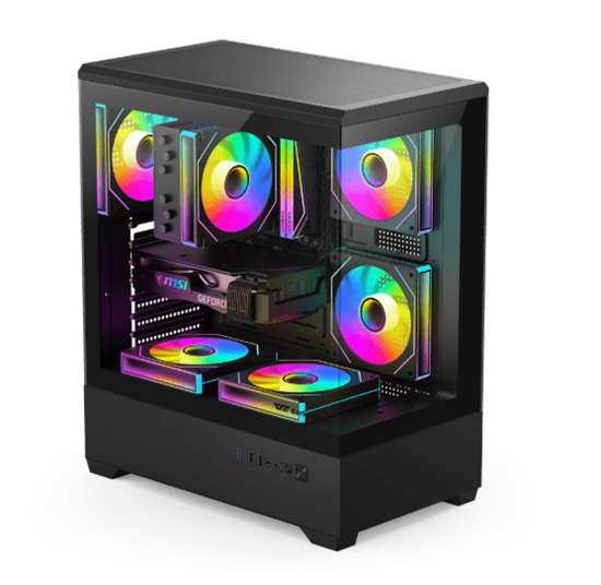Kasë Darkflash C365 / Mid‑Tower / ATX Support – Zezë - Figura 2