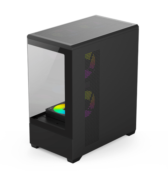 Kasë Darkflash C365 / Mid‑Tower / ATX Support – Zezë - Figura 3
