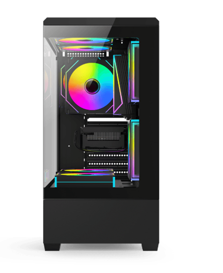 Kasë Darkflash C365 / Mid‑Tower / ATX Support – Zezë - Figura 4