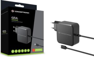 Adapter Conceptronic 1-Port GaN USB-C Charger / UK Plug / 100W / PD 3.0 / PPS – Zezë