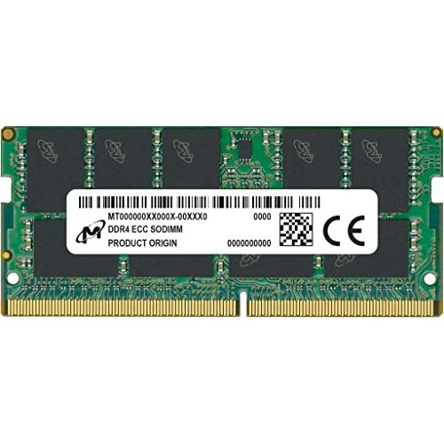 DDR4 Micron 16GB DDR4-3200 ECC SODIMM 1Rx8 CL22 - RAM Memorie