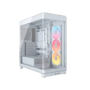 Kasë Midi CORSAIR 4500X LX RGB (Tempered Glass) – Bardhë