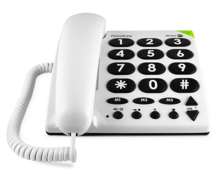 Telefon i thjeshtë Doro PhoneEasy 311c – Bardhë